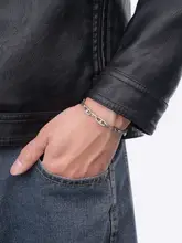 シンプルでおしゃれな男の古巴スタイルブレスレット【高級感あるチェーン・プレゼントに最適】