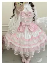 千層デザインのロリータジャンパースカート【秋冬用・シャツ付き・かわいいスタイル】