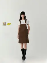春用コットンツイルサロペットスカート【女性用・軽やかなデザイン】