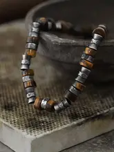 アンデスの魂を表現した純銀製メンズブレスレット【デザイナーズ・レトロスタイル】