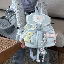 可愛らしいデザインのリュックサック【ソフトで軽量・ロリータスタイル・女の子向け】（セットアップ対応）