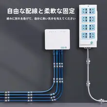 日本輸入 nitoms ケーブル オーガナイザー固定クリップ
