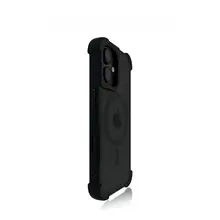 スマホケース iPhone16 対応シーン 磁気吸引感 チタングレー マットシンプルスタイル ソフトエッジハードケース 超衝撃吸収デザイン