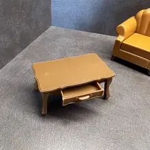 ミニチュア家具 化粧台付き小テーブル【引き出し付き】