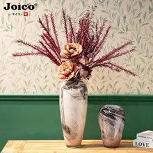 高級感のあるアートガラス花瓶【インテリア装飾・リビング・玄関・ダイニング用】