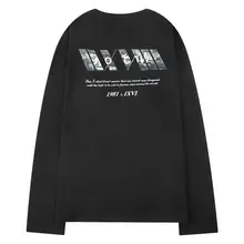 ヴィンテージ風ストリートカジュアル長袖Tシャツ【オーバーサイズ・男女兼用・ハラジュクスタイル】（セットアップ対応）