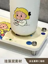 洗面所用収納ラック【シリカゲルスリット式・水切りマット付き】