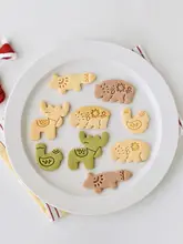 クリスマステーマの動物型クッキー型【鹿・クマ・狐・鳥のデザイン】