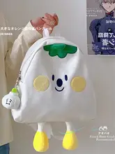 可愛らしいキャラクターキャンバスミニリュック【日本風・女の子向け】