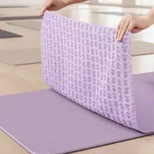 防滑ヨガマットカバー【プロ用・極上の柔らかさ・毛布状】