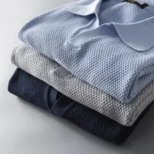小Vネックニット半袖Tシャツ【ダブルガーゼ・コットン・フィット】