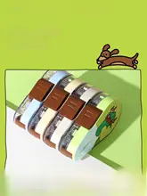 軽音タイプの恐竜デザイン修正テープ【小学・中学用・交換可能芯・圧縮式】