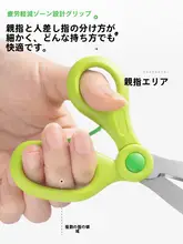 安心設計の安全剪定バサミ【小さなお子様向け・プラスチック製・丸い刃】