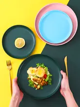 牛排用クリエイティブ北欧スタイルプレート【サラダ・朝食用・家庭用】