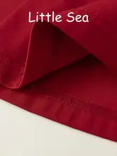 可愛いチェリー刺繍の女児用タンクトップワンピース【ノースリーブ・ドロップカラー・子供用】