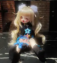 二次元カートゥーンBJDドール【小猫デザイン・髪型変更可能】