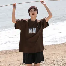 NBN ゆったりフィット アウトドア 半袖 Tシャツ【レトロデザイン・NNロゴプリント・男女兼用】