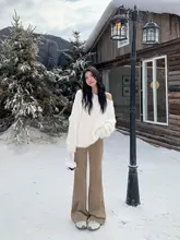 オフショルダーセーター【ゆったりとしたラフなデザイン・ニット】