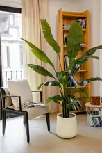 高級な人工バナナの葉グリーン植栽【インテリア装飾・リアルな造形】