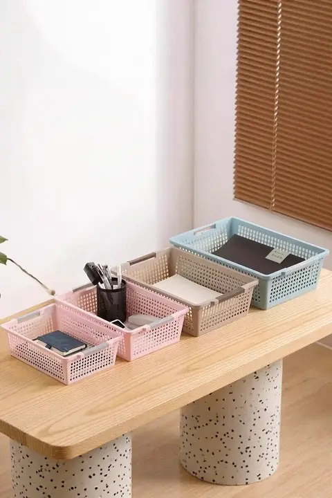 多用途収納バスケット【リビング・寝室・キッチン用】