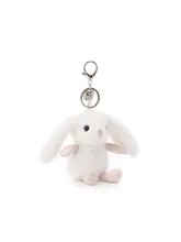 可愛い夏のウサギ型キーホルダー付き毛 Plushおもちゃ【子供用・男女兼用・誕生日ギフトぬいぐるみ】