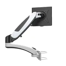 モニターアームスタンド【昇降・伸縮・回転機能付き・固定クリップタイプ】