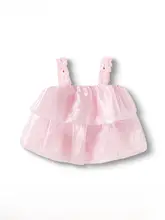 子供用 背景花苞デザインのタンクトップ【夏用・ノースリーブ・おしゃれで可愛い】