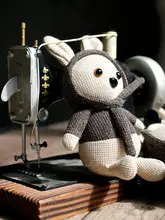 かわいいウサギのキャラクターフィギュア キーホルダー【ハンドメイド・バッグチャーム】