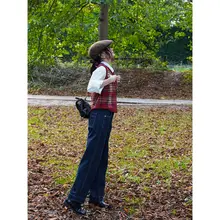 実用的なレトロスタイル ストレートデニムパンツ【スリムフィット・ミニカーブデザイン】