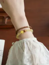 天然金髪晶のブレスレット【中華風・高級感・招財効果】