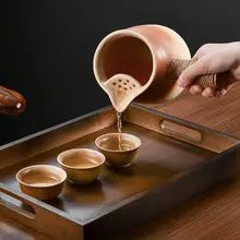 家庭用 茶器セット【直火対応・サイドハンドル・煮茶器】（セットアップ対応）