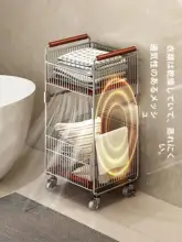 大容量 洗濯物バスケット【移動式・衛生的な収納・浴室用】