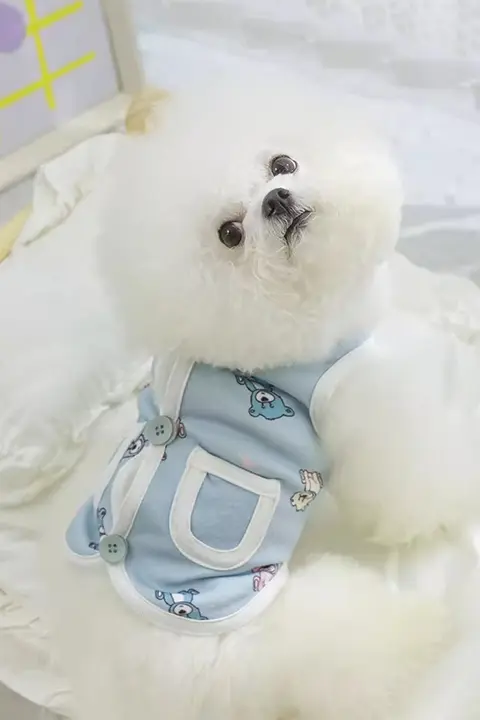ペット用 秋冬用薄手犬服【トイプードル・ビションフリーゼ・ヨークシャーテリア用・満印デザイン】