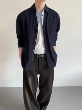 重ね着風デザインの長袖シャツ【カジュアルスタイル・男女兼用】（セットアップ対応）