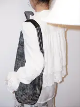 手作りビーズ刺繍のバケツ型トートバッグ【ハンドバッグ・ショルダーバッグ・おしゃれな贈り物】