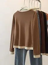 春季向け ゆったり着られる長袖Tシャツ【デロン生地・体型カバー・柔らかさ】（セットアップ対応）