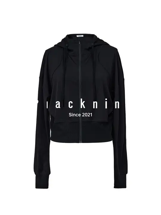 速乾性アスレチックフードジャケット【高ストレッチ・四針六糸・サウスウェア】