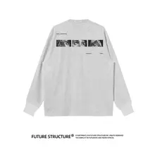 秋冬用のゆったりとした長袖Tシャツ【デジタルプリント・快適な着心地】