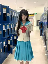 春風を感じる！レディース学院風水手服【ウエストシェイプ・百褶スカート・セットアップ対応】
