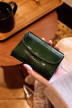 本革 財布 ショート女性 2025 新しい第一層牛革