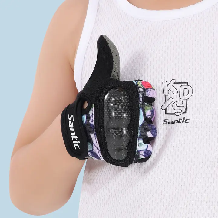 Santic 子供用 サイクリング手袋【ロングフィンガー・防振・男女兼用】