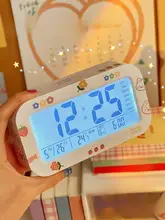 シンプルデザインのデスク時計【大音量・学生向け・目覚まし機能】
