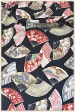和風デザインの小面団布料ワンピース【子供用・ハンドメイド】