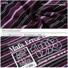アメリカンレトロストライプの長袖Tシャツ【男女兼用・春用・カジュアル・ゆったりデザイン】（セットアップ対応）