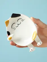 鍋ふたスタンド 食器収納 家庭用セラミック カートゥーンスタイル