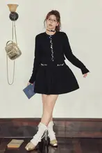 ニットカーディガン【大きいサイズ・軽やかでシルエットを美しく見せる・二重構造】（セットアップ対応）