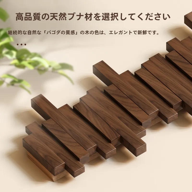 ピアノキー型 壁掛けハンガー：無打孔・天然木製でエントランスに最適な3連ハンガーの実用性解析