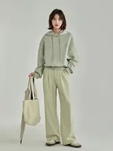 高腰デニムパンツ【レディース・カジュアルなストレートフィット・秋向け】
