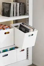 収納ボックス 図書館風 本棚デザイン 直角 キッチン 棚下 食器棚 家庭用 小物 お菓子 おもちゃ 雑貨