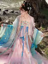 春夏用 天絲製のノースリーブドレス【美しいデザイン・女性用・漢服】